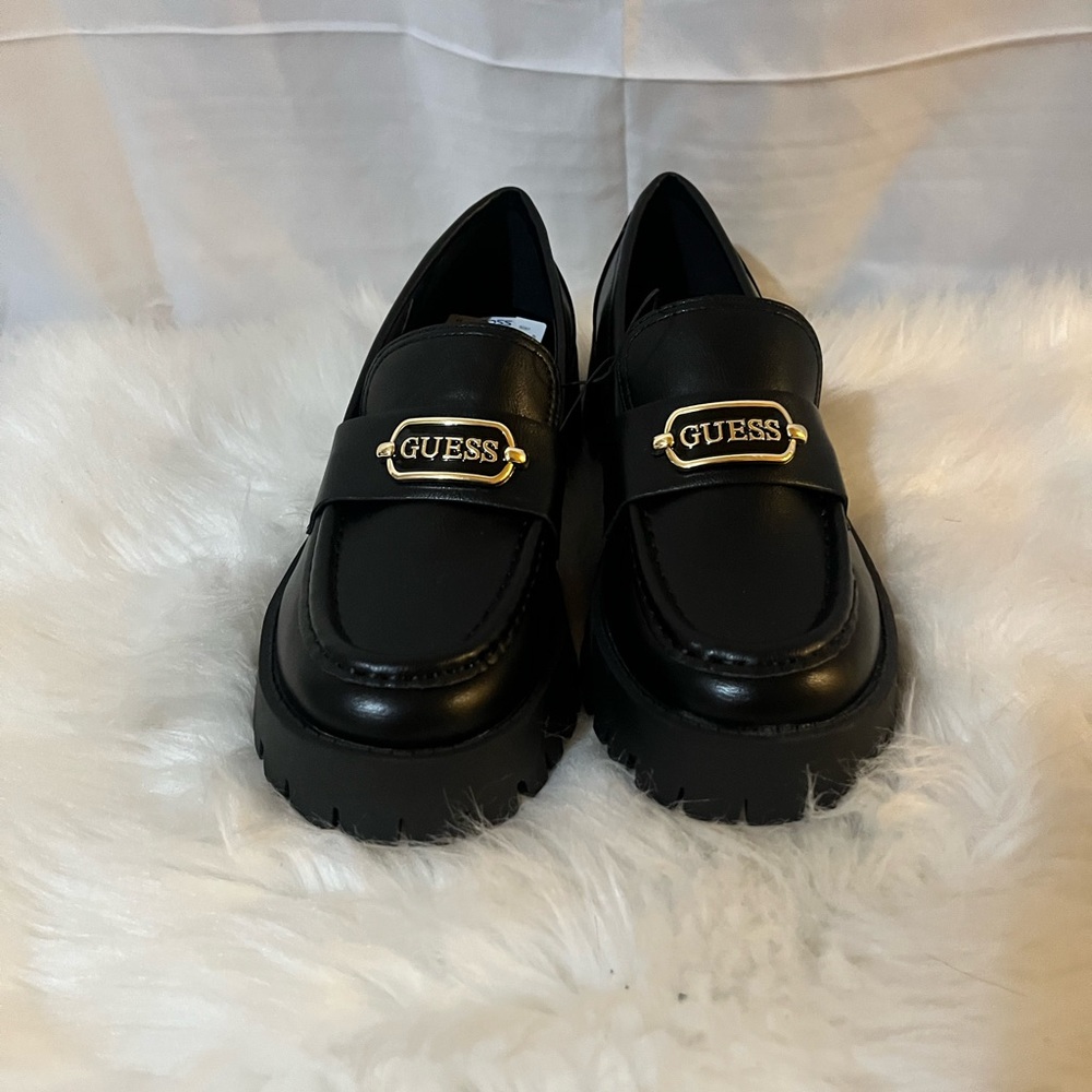 Guess Black Womens Loafers